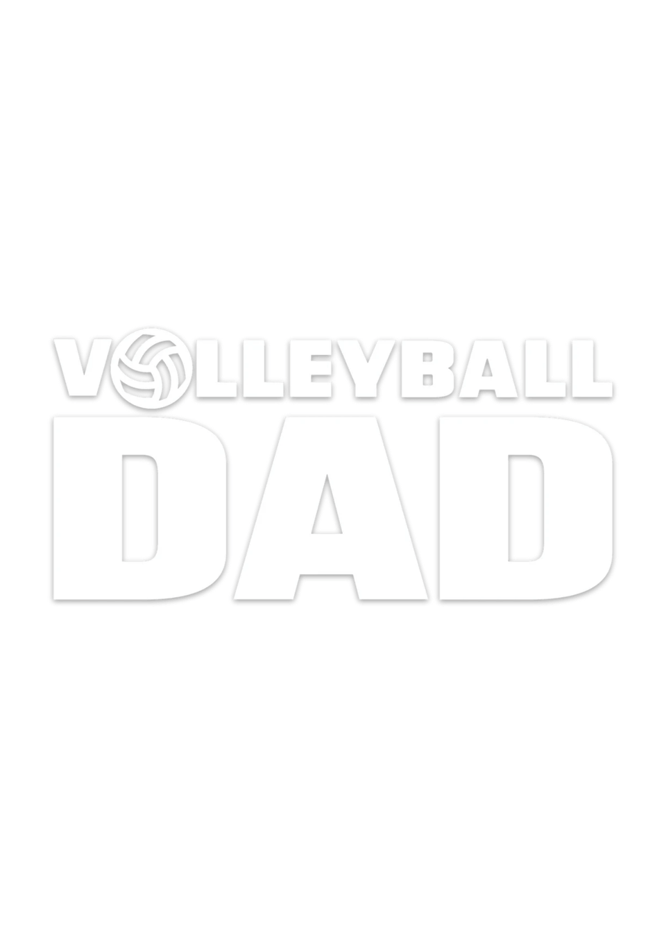 Volleyball Dad Car Decal